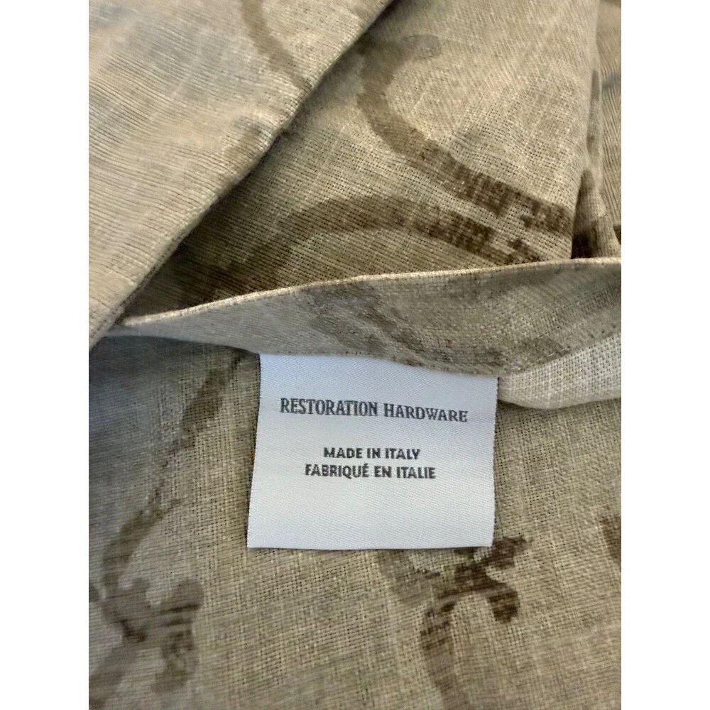 New 2 Restoration Hardware Euro Pillow Shams Italian Vintage Trellis Print